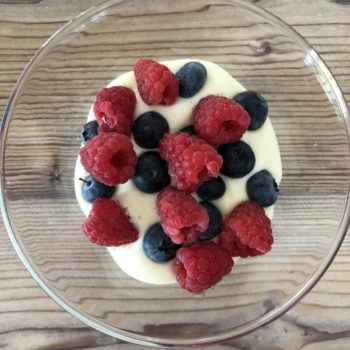 Recipe Vanilla and Chocolate Cream Dessert low-carb gluten-free