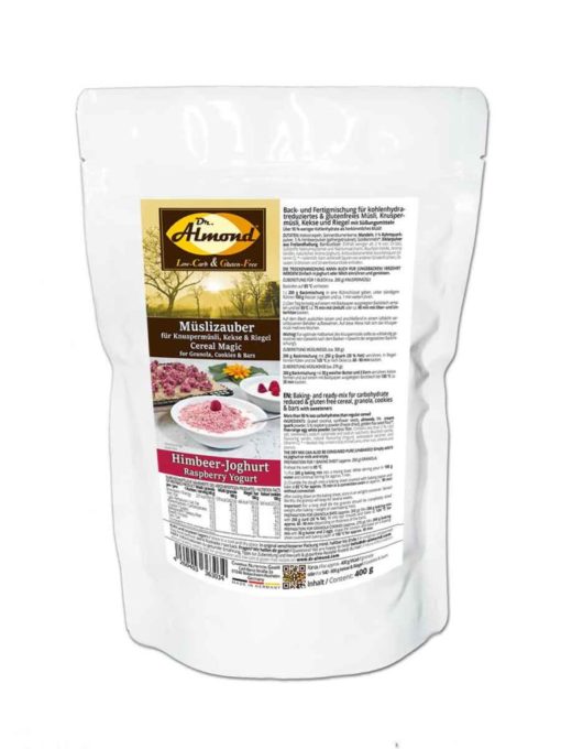 Cereal Magic RASPBERRY-YOGURT low carb gluten free keto granola mix