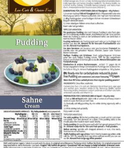 Pudding CREAM low carb glutenfrei keto - Pudding powder sugar free